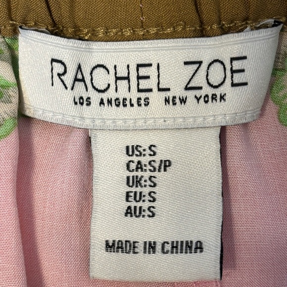 Rachel Zoe Pink and Yellow Floral Casual dress Shorts Size S - Picture 3 of 6